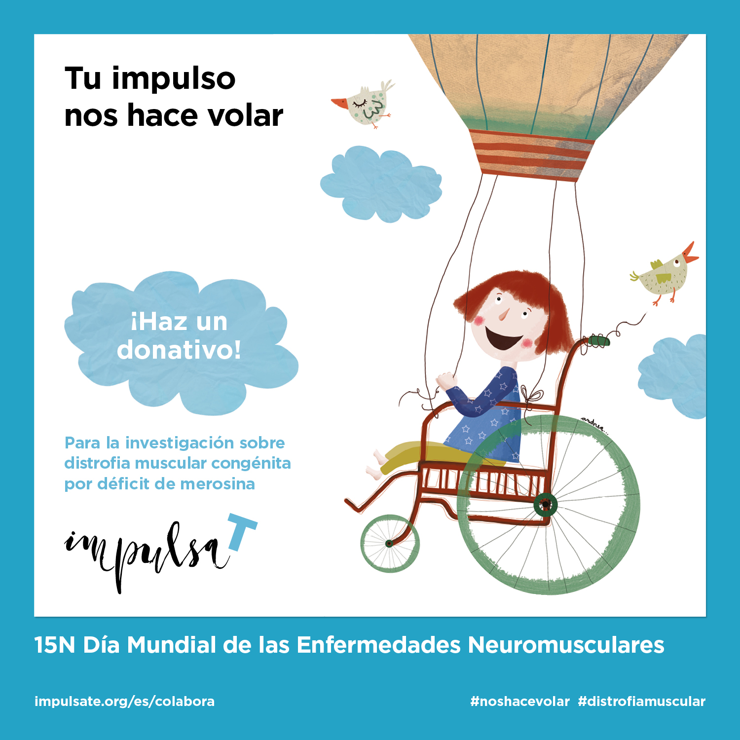 The 24 people in Spain affected by congenital muscular dystrophy due to merosin deficiency join forces: “Your impulse makes us fly”